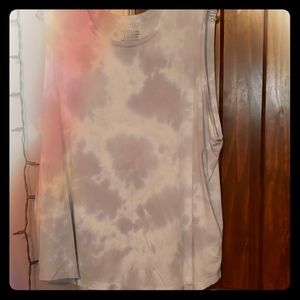 Time and Tru Grey and White tank